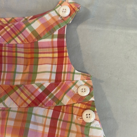 Gymboree LIKE NEW Orange and Yellow Sleeveless Sundress with Square Neck - Picture 3 of 4